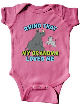 inktastic Rhino That My Great Grannie Loves Me with Cute Long Sleeve Creeper